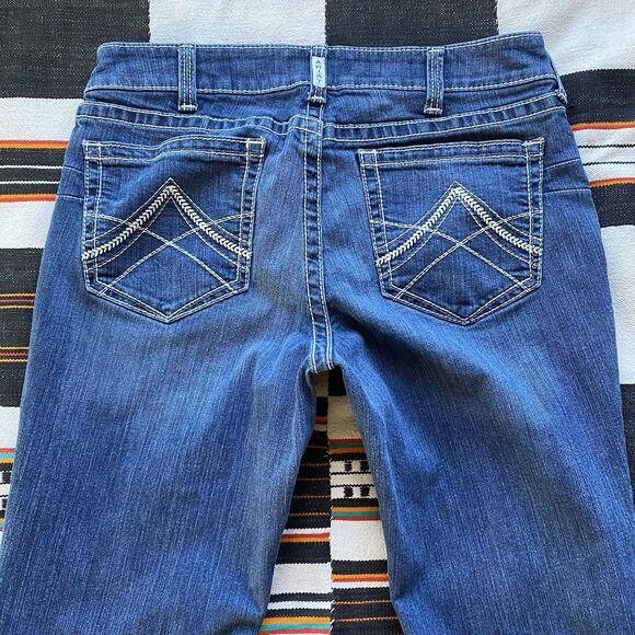 Ariat R.E.A.L Perfect Rise Rosa Boot Cut Jeans. Western Wear. Plus size 35/32. - Picture 5 of 10